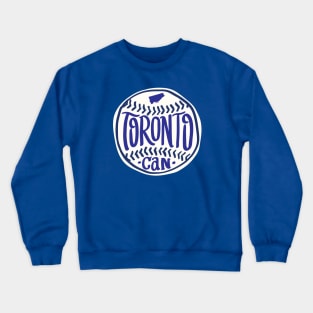 Toronto Canada Hand Drawn Typography Baseball T-Shirt Crewneck Sweatshirt